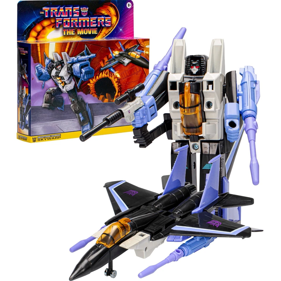 TRANSFORMERS THE MOVIE RETRO G1 FIGURE DECEPTICON WARRIOR SKYWARP HASBRO F6952