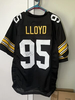 Greg lloyd Pittsburgh Steelers Autograph Signed Custom  Jersey JSA - Image 1 of 4