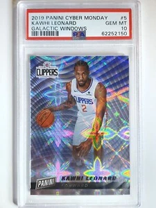 2019 Panini Kawhi Leonard #5 GALACTIC WINDOWS /25 Holo - PSA 10 (POP 3) - Picture 1 of 3