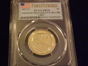 2021-S $1 American Innovation REVERSE PROOF First Strike PCGS PR 70 DCAM - Picture 1 of 2