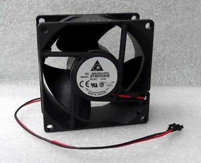 Delta EFB0824HE 80mm x 38mm High Airflow Fan 24V DC 2 Pin Molex SL 80x38mm  - Image 1 of 4