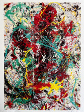 JACKSON Pollock Chromolithography 1978 (Sam Francis Kandinsky Light Stone)