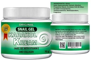 Karakol Kream Skin Gel Acne Dark Spot Skincare Vitamin E Collagen Snail Cream - Picture 1 of 4