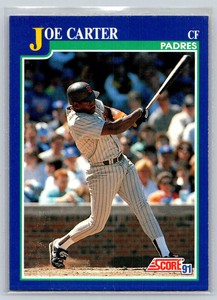 1991 Score Joe Carter #9   San Diego Padres