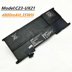 Original 4800mAh C23-UX21 Battery For ASUS Zenbook & Ultrabook UX21 UX21A UX21E - Picture 1 of 4