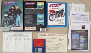 RVF Honda Motorcycle Racing ©1990 Microplay Game Commodore Amiga 500 1000 BOXED! - Picture 1 of 12