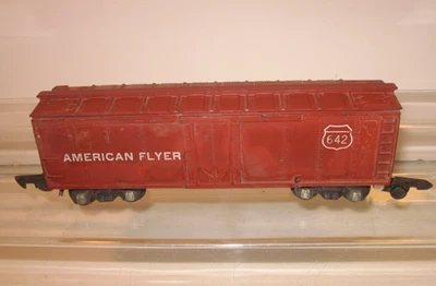 AMERICAN FLYER 642 Box Car 1950s S Gauge - Image 1 of 4