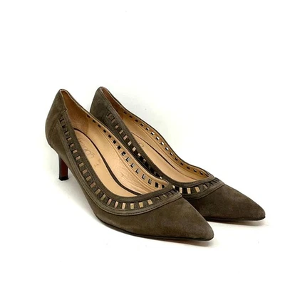 Tacones de cuero Franco Sarto Diane para mujer talla 6M marrón punta Foto 1 de 4