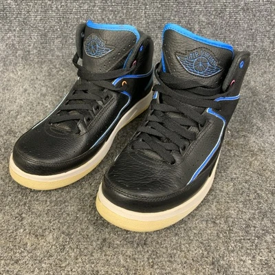 Nike Air Jordan II 2 Retro BG Radio Raheem (2015) Negro Azul Blanco 834276-015 6Y Foto 1 de 4
