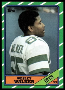 1986 Topps #99 Wesley Walker New York Jets NM+ - Picture 1 of 2