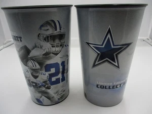 Dallas Cowboys Tumbler Plastic Beer Cup 2 Pack 32 oz 2018 NFL 21 Ezekiel Elliott - Picture 1 of 7