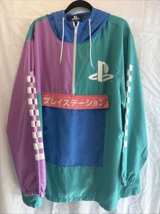 Sony Playstation Jacket Mens 2XL Colorblock Lightweight Windbreaker Hoodie🔥 - Picture 1 of 9