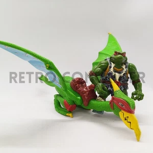 TMNT Teenage Mutant Ninja Turtles Vintage - 1993 Cave Turtle Raph Pterodactyl - Picture 1 of 1