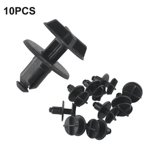 New Practical Fixing Clips ?Battery Cover 10x 9mm Hole Black Cowl Nylon - Foto 1 di 24