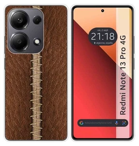 Funda Silicona para Xiaomi Redmi Note 13 Pro 4G diseño Cuero 01 Dibujos - Imagen 1 de 1
