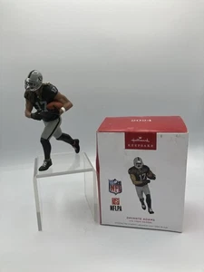 2024 NFL Davante Adams Hallmark Keepsake decorazione natalizia Las Vegas Raiders - Foto 1 di 11