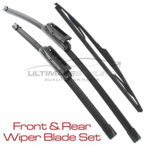 Front Wiper Blades & Rear Wiper Blade Set Renault Megane Mk3 Estate 2009-2016 - Picture 1 of 5