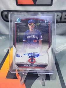 HENDRY CHIVILLI 2023 BOWMAN CHROME 1ST BOWMAN AUTO #CPA-HC (SB) - Picture 1 of 2
