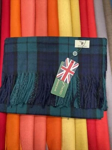 HOUSE OF TWEED STOLE - Navy Green | Black Watch Limited Edition - Picture 1 of 2