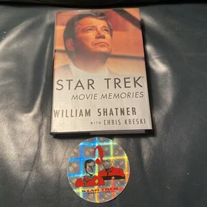 William Shatner Star Trek Movie Memories HC Bk Chris Kreski 1st edition/bookmark - Picture 1 of 10