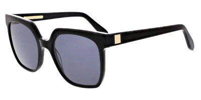BCBGMAXAZRIA Shiny Black Oversized Square Sunglasses - BA5017-001 - Image 1 of 2