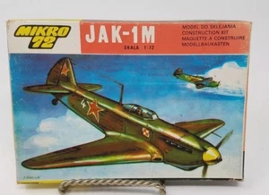 Mikro 72 - JAK-1M Russian Fighter Military Plane Model Kit 1/72 Scale Vintage - Picture 1 of 4