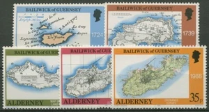 Mapas de Alderney 1989 37/41 sin usar - Imagen 1 de 1