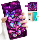 ( For iPhone SE 2 [2020]) Wallet Flip Case Cover AJ24198 Purple Butterfly