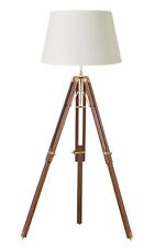 Nautical Floor Lamp Wooden Tripod Stand lamp Vintage Living room home decor lamp