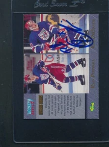 1995/96 Classic #87 Rob DeCiantis Rangers Auto firmata *D6986 - Foto 1 di 1