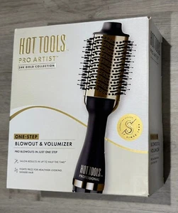 HOT TOOLS Pro Artist 24k Gold Collection One-Step Blowout & Volumizer MSRP $70! - Picture 1 of 5