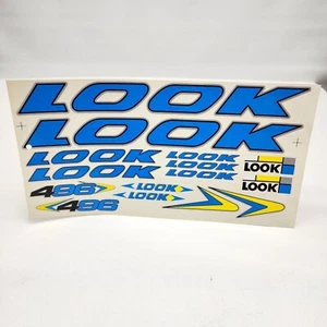 Look 496 Vintage Decals Frame Stickers Set Bicycle Bike Cycling Pedals READ - Picture 1 of 6