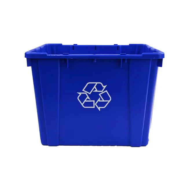 Trash Can 10 Gallon Storex XL Recycling Bin, Blue - Storex 9 Gallon ...