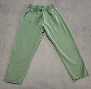 Zara Soft Jogger Pants Mens XS Green Pull On Straight Leg Drawstring - Picture 1 of 14