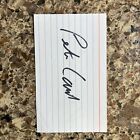 pete+carril+signed+3x5+index+card+basketball+hof