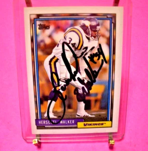 Heschel Walker - 1992 Topps Card # 188 - Autograph - Picture 1 of 12