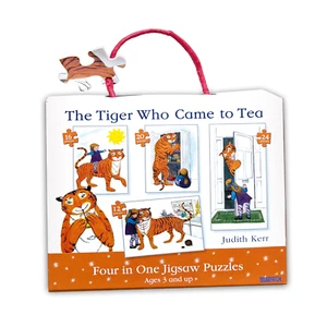 The Tiger Who Came To Tea 4 in 1 Puzzle - Picture 1 of 1