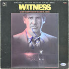 Harrison Ford Signed Witness Soundtrack Album Cover W/ Vinyl BAS #A79378
