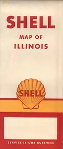 1961 Shell Road Map: Illinois NOS - Bild 1 von 1