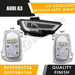 1X AUDI A3 S3 RS3 8V LED HEADLIGHT DRL Turn Signal MODULE - Both Sides - UK - Picture 1 of 5