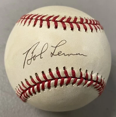 Bob Lemon Signed Ball Baseball PSA Authentication Cleveland Indians - Image 1 of 4