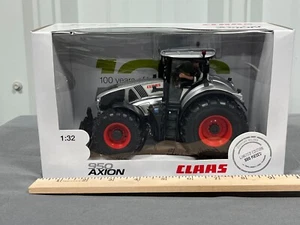 CLAAS 950 AXION Tractor CHROME 1:32 High Detail NIB Mint 100 Yr Ann Silver - Picture 1 of 5