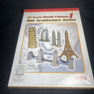 Pier 1 3D Puzzle World Famous Mini Architecture Series 1 New Sealed 99 PCS Rare - Picture 1 of 5