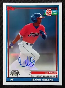 Topps Pro Debut 2021 #PD173 Isaiah Greene GCL Indians radiocontrol novato automático - Imagen 1 de 1