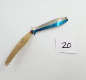 Vintage Flash King Wobbler Fishing Lure with Feather - Picture 1 of 2