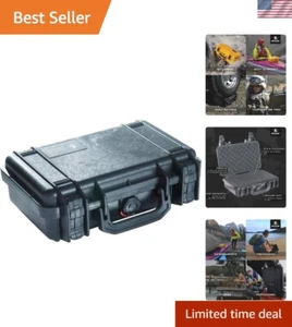 Professional Watertight Electronics Case with Lifetime Guarantee - Black Finish - Picture 1 of 12