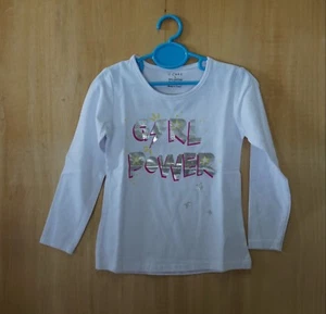 Girl Long Sleeve T-shirt (Size 2-8) Fine Cotton 60 Variations - Picture 1 of 16
