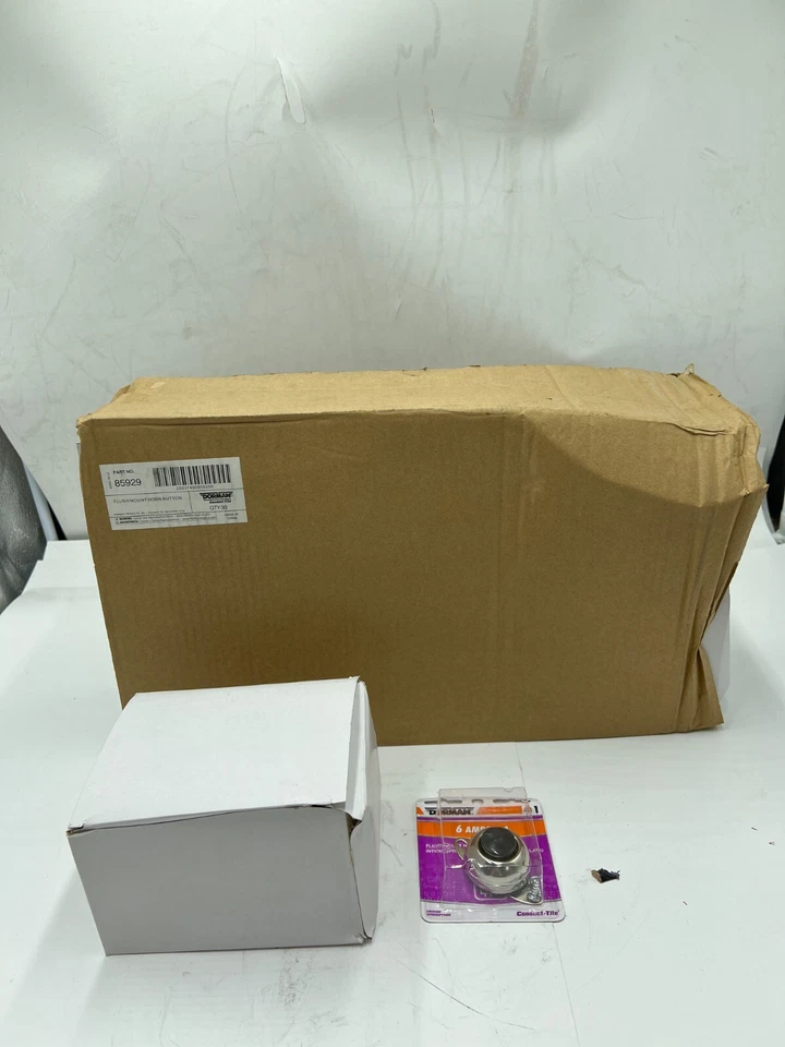 (2 paquetes de 5) Interruptor eléctrico Dorman 85929 botón de bocina de montaje empotrado Foto 1 de 4