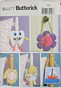 Butterick 4477 Pattern Kids Tooth Fairy Pillows Flower Angel Mitt Boat Uncut - Picture 1 of 4