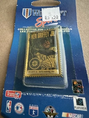 1996 Wincraft Ken Griffey Jr. Collectors Pin Button Unopened Seattle Mariners - Image 1 of 2